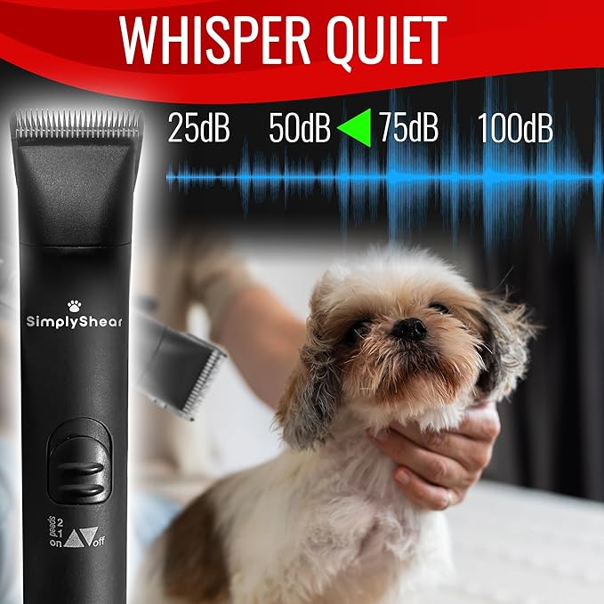 Premium Dog Clippers for Grooming, High-Performance 2-Speed Corded Shears, Quiet and Reliable Grooming Kit for Dogs and Cats, SS200