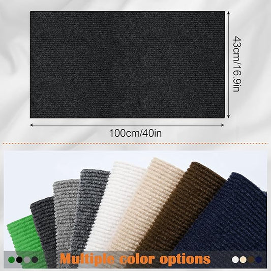 Cat Scratch Furniture Protector - 40" x 17" Trimmable Self-Adhesive Cats Claws Scratch Pads, DIY Cat Climbing Couch Protector for Scratch Post Cat Tree Replacement Indoor (Black)