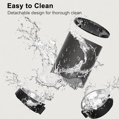 Automatic Cat Feeder for 2 Cats, 3L Food Dispenser SURDY Auto Cat Feeder with 2 Stainless Bowls (Black, 3L)