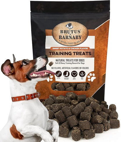BRUTUS & BARNABY Training Treats for Dogs - Sweet Potato & Chicken - All-Natural Healthy Low Calorie Treat - Great to Use for Rewards in Training Your Puppy Or Dog