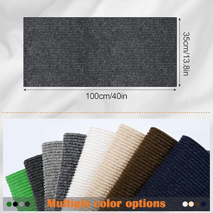 Cat Scratch Furniture Protector - 40" x 13.8" Trimmable Self-Adhesive Cats Claws Scratch Pads, DIY Cat Climbing Couch Protector for Scratch Post Cat Tree Replacement Indoor (Dark Gray)