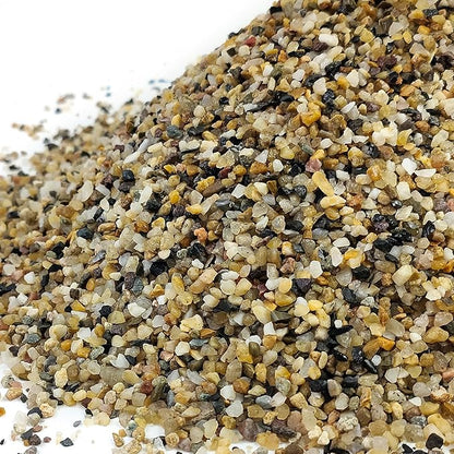 2 lbs Aquarium Sand. 1/16 Inch Fish Tank Coarse Sand Pea Gravel for Substrate, Terrariums, Vase, Plant, Soil Cover and Outdoor Landscaping