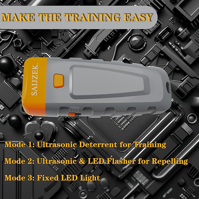 Ultrasonic Dog Trainer | Bark Deterrent Training Device | Anti Barking Silencer | Barks No More Devices | Stop Control Dogs Bad Behavior | Stopper Corrector Clicker Repellent