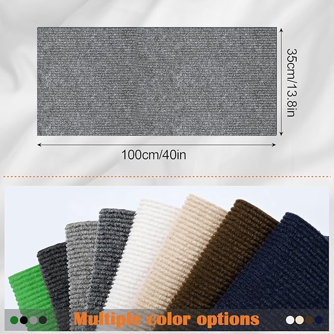 Cat Scratch Furniture Protector - 78.7" x 13.8" Trimmable Self-Adhesive Cats Claws Scratch Pads, DIY Cat Climbing Couch Protector for Scratch Post Cat Tree Replacement Indoor (Light Gray)