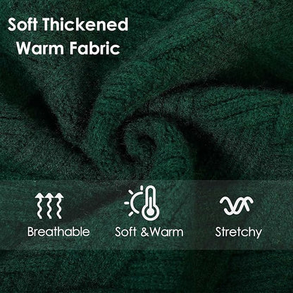 AOFITEE XL Dog Sweater, Dog Sweater Large Size Dogs, Large Dogs Sweaters for Female Male, Turtleneck Thick Warm Knitted Winter Fall Pet Sweatshirt Pullover, Solid Pet Christmas Sweaters (Green, XL)