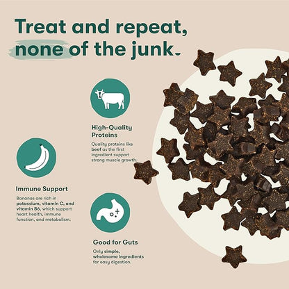 Jinx Beef Dog Training Treats - Healthy All-Natural Mini Bite-Sized Dog Treats for Training with Grass-Fed Beef - Pet Products for All Dogs (Puppies, Adults & Seniors) - 4oz
