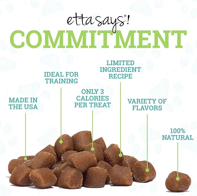 etta says! Training Treats - All Natural Cheese Soft Treats for Dogs - Made in The USA (16 Oz Pack of 1)