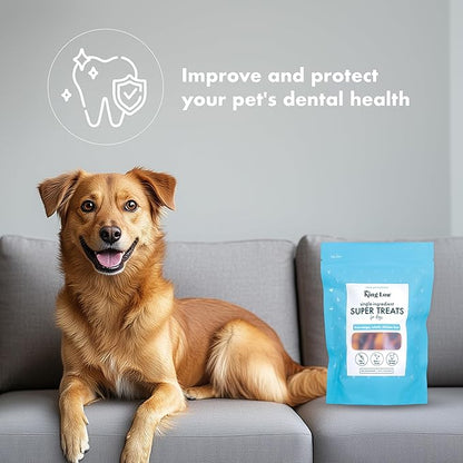 King Lou Pets - Whole Chicken Feet for Dog - Dehydrated Chicken Feet for Dog Treats - USA-Made Dental Treats for Dogs - Collagen, Glucosamine, Chondroitin for Hip and Joints - 10 Count