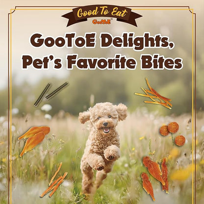 Gootoe Soft Chicken Breast Strips 1 lb, Dog Treats, All Natural, Grain-Free, High-Protein, Healthy & Easily Digestible, Soft Texture