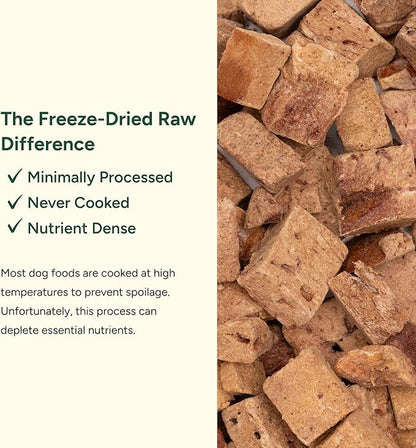 360 Pet Nutrition Freeze-Dried Raw Bison Liver Dog Treats – Single Ingredient, High Protein, Grain-Free, All-Natural Training Snacks, Made in USA, 4 oz