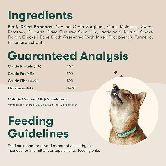 Jinx Beef Dog Training Treats - Healthy All-Natural Mini Bite-Sized Dog Treats for Training with Grass-Fed Beef - Pet Products for All Dogs (Puppies, Adults & Seniors) - 4oz