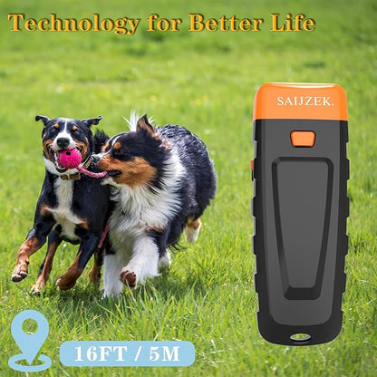 Ultrasonic Dog Trainer | Bark Deterrent Training Device | Anti Barking Silencer | Barks No More Devices | Stop Control Dogs Bad Behavior | Stopper Corrector Clicker Repellent