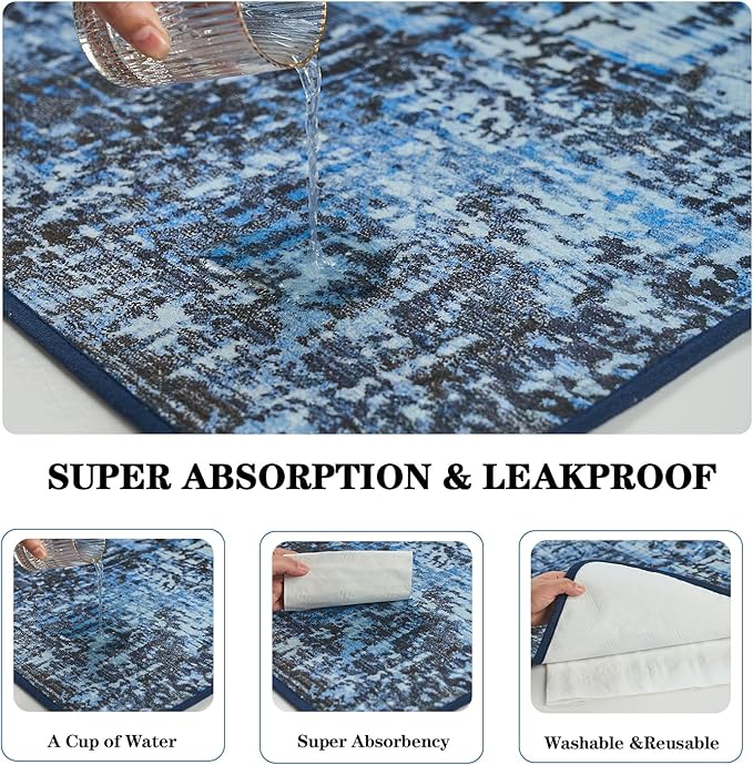 Qeils Washable Pee Pads for Dogs, 2 Pack Reusable Puppy Pads 18"x24" Super Absorbent Leakproof Dog Training Pads, Non-Slip Potty Pads for Floor, Crate,Couch, Whelping Pads Litter Mat Puppy Supplies