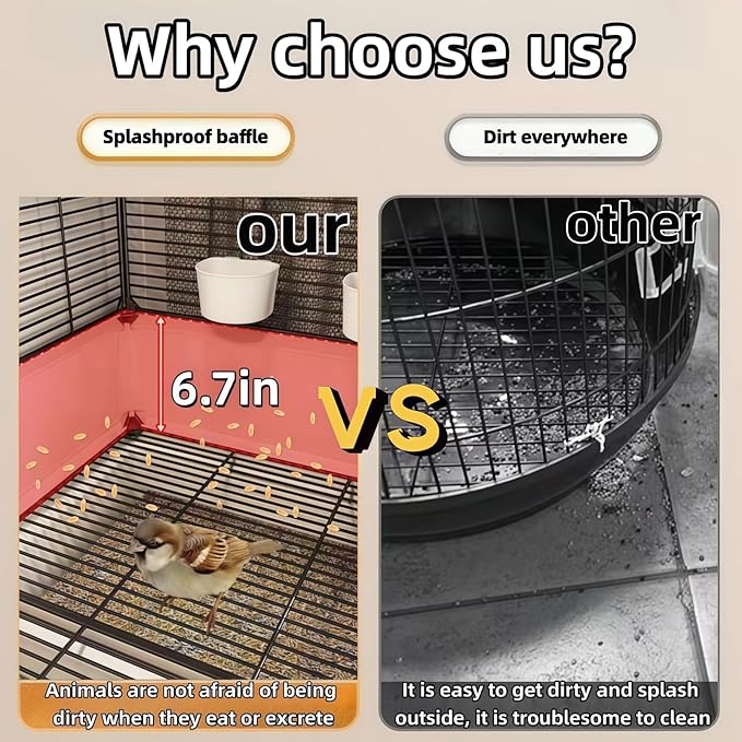 60in Large Flight Bird cage, Equipped with Bird's Nest， Ladder, Swing, Feeder, etc. with Wheels for Easy Outdoor Movement, Suitable for Parrots, Pigeons (White, 28.4" L x14.2W x 60" H)