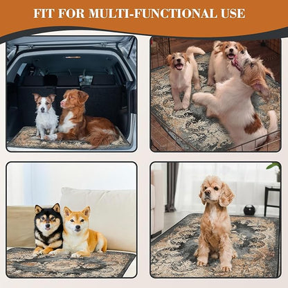 Washable Pee Pads for Dogs, Reusable Puppy Training Pads 2 Pack. 36''x48'' Non-Slip and Leakproof Washable Pee Mat, Super Absorbent Dog Rugs, Whelping Pads for Crates and Floors