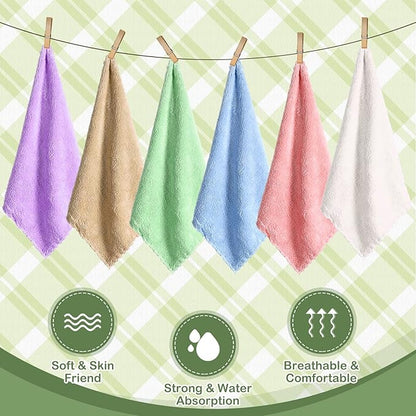 Newwiee 24 Pcs Guinea Pig Fleece Bedding Blankets Bulk Washable Small Animal Fleece Cage Liners Pet Wash Cloth Sleeping Mat Cover for Hamster Chinchilla Rabbit Hedgehog(11.8 x 11.8 Inch,Multicolor)