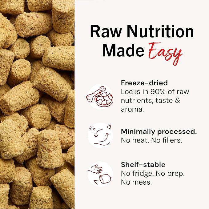 Stella & Chewy's Freeze-Dried Raw Duck Duck Goose Meal Mixers - Dog Food Topper and Mixer - Made with 95% Cage-Free Poultry, Organs & Bone - Perfect for Picky Eaters - Grain-Free - 3.5 oz