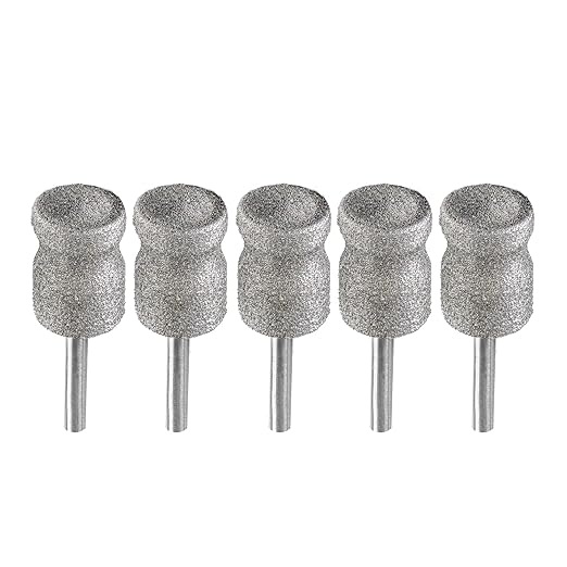 Diamond Rotary Pet Nail Grinder Bits Dog Nail Grinder Replacement Head -5PCS 1/8" Replacement Grinder Wheel for Animals Nail Care(D)