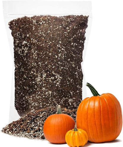 GARDENERA Premium Organic Potting Soil for Pumpkin - (4 Quart Bag)
