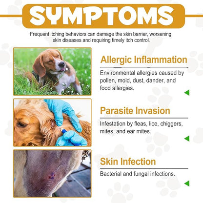 Allergy Relief Drops for Dogs,Allergy and Immune,Immune Support Supplement,Dog Supplement,Natural Pet Supplement for Dog Allergy Relief with Turmeric & Milk Thistle