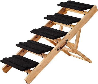 Dog Pet Stairs Steps Ramp for Bed,Dog Pet Stairs Steps for Large Dogs,Dog Pet Stairs Steps Ramp for Dogs to Get on Bed,