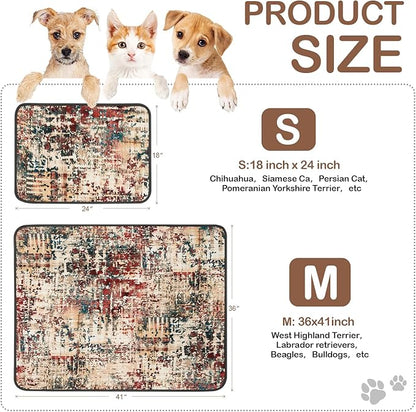 Qeils Washable Pee Pads for Dogs, 2 Pack Reusable Puppy Pads 36"x41" Super Absorbent Leakproof Dog Training Pads, Non-Slip Potty Pads for Floor, Crate, Couch, Whelping Pads Litter Mat Puppy Supplies