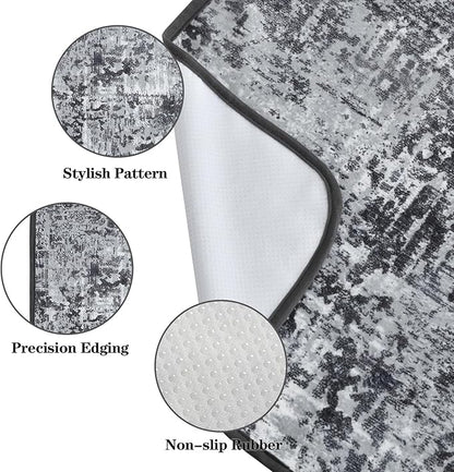 Qeils Washable Pee Pads for Dogs, 2 Pack Reusable 36"x41" Super Absorbent Leakproof Training Pads, Non-Slip Potty for Crate, Floor, Couch, Whelping Litter Mat Puppy Supplies