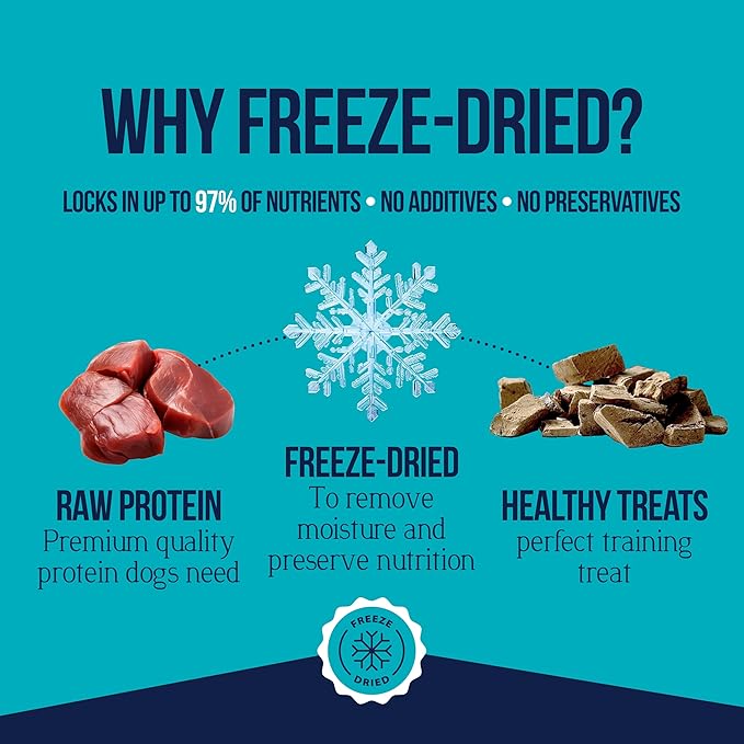 Stewart Beef Liver Dog Treats, 14 oz, ~315 Pieces, Freeze Dried Raw, Single Ingredient, 50% Protein Training Treats or Meal Topper in a Resealable Tub, Grain Free, Gluten Free