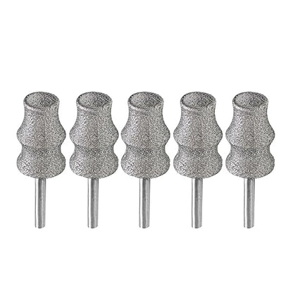Diamond Rotary Pet Nail Grinder Bits Dog Nail Grinder Replacement Head -5PCS 1/8" Replacement Grinder Wheel for Animals Nail Care(C)
