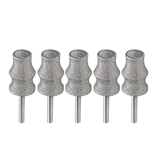Diamond Rotary Pet Nail Grinder Bits Dog Nail Grinder Replacement Head -5PCS 1/8" Replacement Grinder Wheel for Animals Nail Care(C)