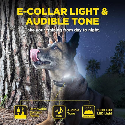 Dogtra 280X E-Collar Additional Receiver 10 lbs+, 1/2 Mile Range, LED Light, 100 Levels of Precise Control for Stubborn Dogs, Waterproof, Boost for Quick Recall, Vibration, Safety Lock & Tone