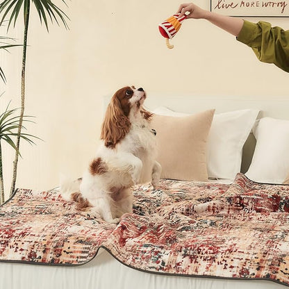 Qeils Washable Pee Pads for Dogs, 2 Pack Reusable 18"x24" Super Absorbent Leakproof Training Pads, Non-Slip Potty for Floor, Crate, Couch, Whelping Litter Mat Puppy Supplies