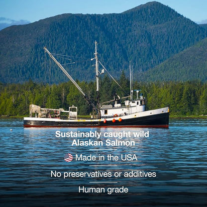 SavvyBeast Wild Alaskan Salmon Oil for Dogs, Cats & Ferrets – Omega-3 Fish Oil Pet Supplement with EPA & DHA – Supports Skin, Coat, Joints, Heart, Brain, Itch Relief & Immune – Unscented – 32 oz