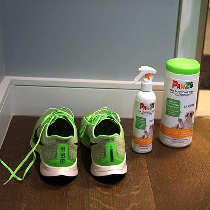 PawZ SaniPaw Dog Paw Cleaner and Odor Eliminator Spray, 8 Oz Paw Sanitizer and Dog Repellent Spray, 1 Pack