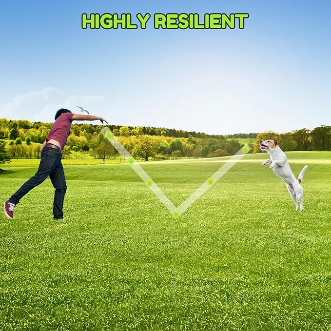 2.5" Squeaky Dog Balls for Small Medium Dogs, 6 Pack Small Dog Chew Toys with Spike, Puppy Toys for Teeth Cleaning and Training (Green 6 Pack)