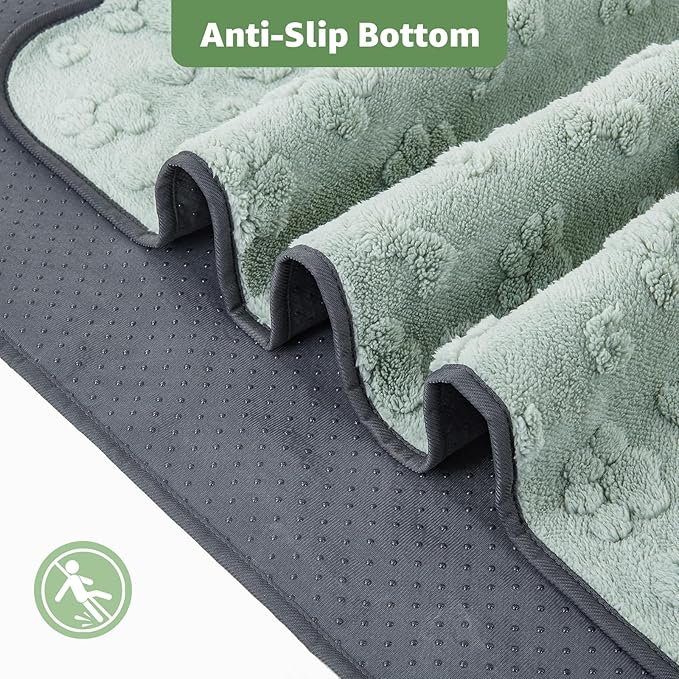 LOOBANI Reusable Puppy Pads: 4 Pack Super Absorbent Washable Pee Pads for Dogs, Leakproof and Waterproof Dog Training Pads Whelping Pads for Potty, Floor, Crate, Couch Bed and Travel, 18"x24"