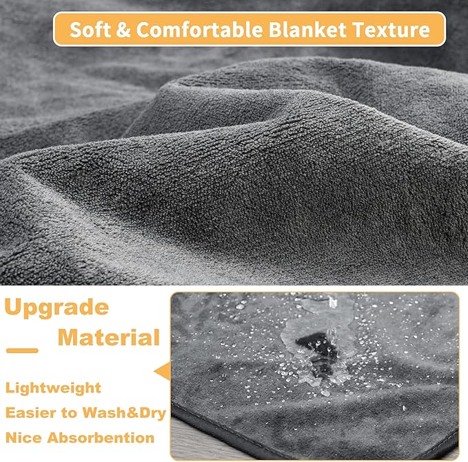 Washable Dog Pee Pads: 34x52 1 Pack Reusable Whelping Pads, Absorb Dog Mats Non-Slip Puppy Training Pads for Whelping, Potty, Training, Playpen, Crate