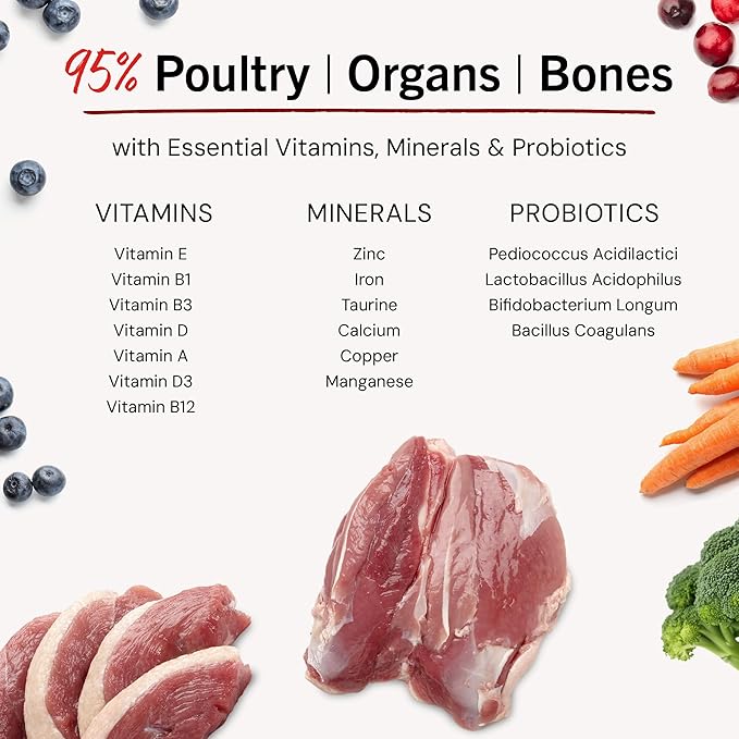 Stella & Chewy's Freeze-Dried Raw Duck Duck Goose Meal Mixers - Dog Food Topper and Mixer - Made with 95% Cage-Free Poultry, Organs & Bone - Perfect for Picky Eaters - Grain-Free - 3.5 oz