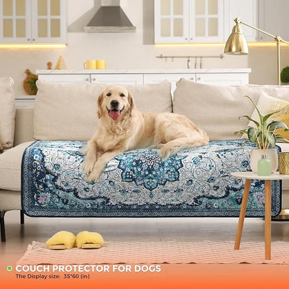 Hompet 2 Pack Super Absorbent Dog Door Mat for Muddy Paws, Washable Pee Pads for Dogs, Reusable Puppy Training Pads, Quick Dry Non-Slip Pet Entryway Rug, Leak-Proof Potty Pad for Indoor Floors 35x60