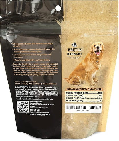 BRUTUS & BARNABY Training Treats for Dogs - Sweet Potato & Chicken - All-Natural Healthy Low Calorie Treat - Great to Use for Rewards in Training Your Puppy Or Dog