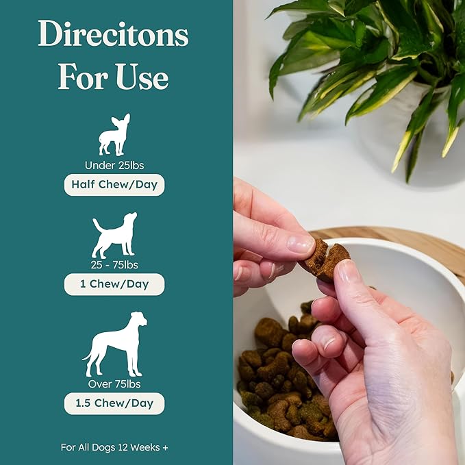 PetHeal Allergy Guard Chews for Dogs - Vet-Reviewed - Reduces Itching & Supports Immune, Gut, Skin & Coat Health with Colostrum, Salmon Oil & Probiotics | 30 Pork-Flavored Soft Chews