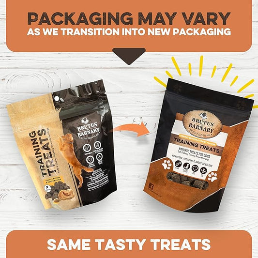 BRUTUS & BARNABY Training Treats for Dogs - Peanut Butter & Honey - All-Natural Healthy Low Calorie Vegetarian Treat - Great to Use for Rewards in Training Your Puppy Or Dog