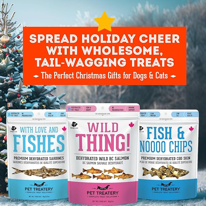 The Granville Island Pet Treatery Sardines for Dogs & Sardines for Cats (14.11 oz, Pack of 1) - Dehydrated Single Ingredient Dog Treats - All Natural Dog Treats, Grain Free – Puppy Training Treats