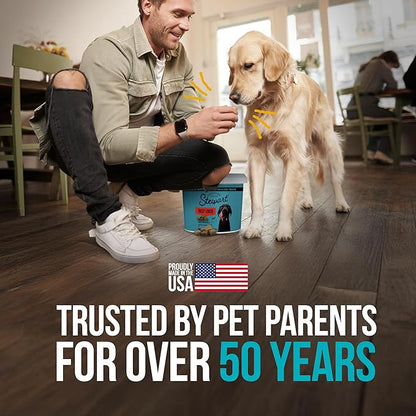 Stewart Beef Liver Dog Treats, 4 oz, ~90 Pieces, Freeze Dried Raw, Single Ingredient, 50% Protein Training Treats or Meal Topper in a Resealable Tub, Grain Free, Gluten Free