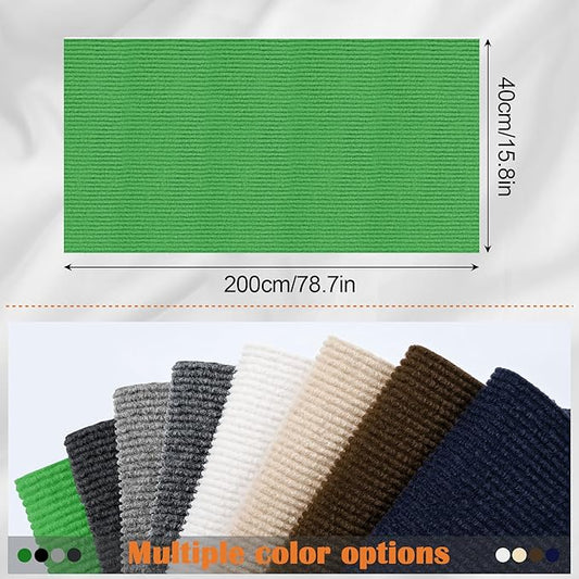 Cat Scratch Furniture Protector - 78.7" x 15.8" Trimmable Self-Adhesive Cats Claws Scratch Pads, DIY Cat Climbing Couch Protector for Scratch Post Cat Tree Replacement Indoor (Green)