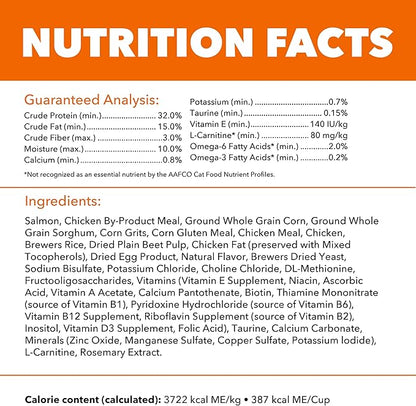 IAMS Proactive Health Healthy Adult Dry Cat Food with Real Salmon, 22 lb. Bag