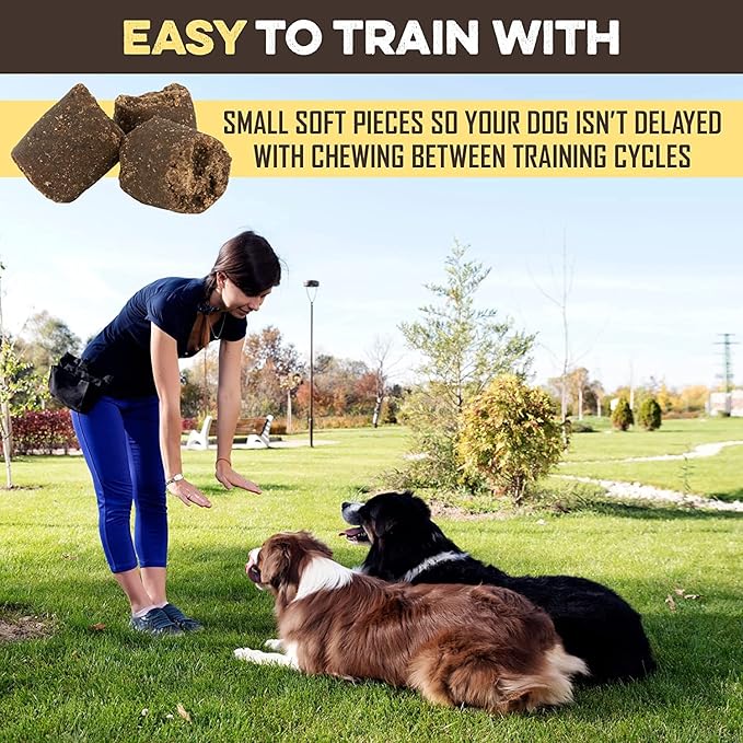 Training Treats for Dogs - Peanut Butter & Banana - All-Natural Healthy Low Calorie Vegan Treat - Great to Use for Rewards in Training Your Puppy Or Dog