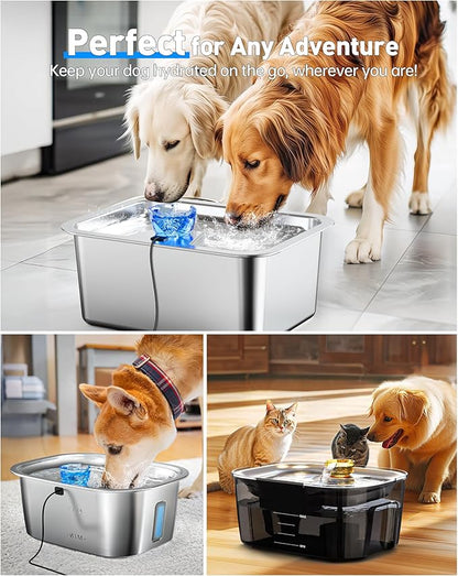 Dog Water Fountain Pump Replacement, Water Pump for lesotc Dog Cat Water Fountain/Dog Water Bowl Dispenser Replacement Pump for D2223, D2341, D2322, D2419 Models