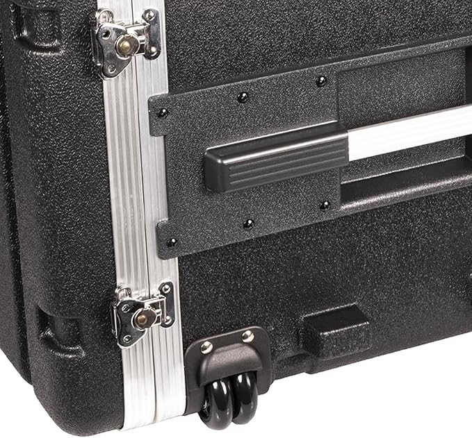 Stackable 17" Depth, 19" ABS Rack Flight Case (7U with Pull Handle)