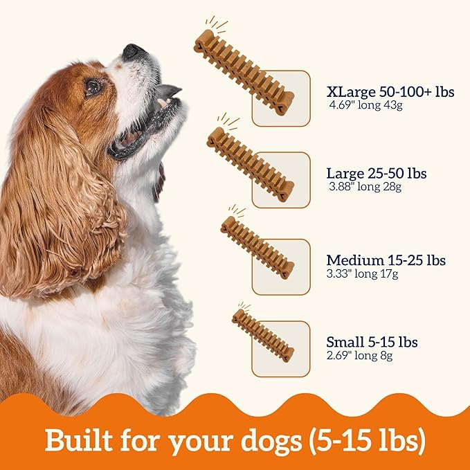 Groovies Flexible, Yet Moderately Tough Daily Dog Dental Chews. Powered by USA-Patented DentalFit Technology. No Added Gluten, No Artificial Flavors or Colors. Original 6oz (Small 22Chews)